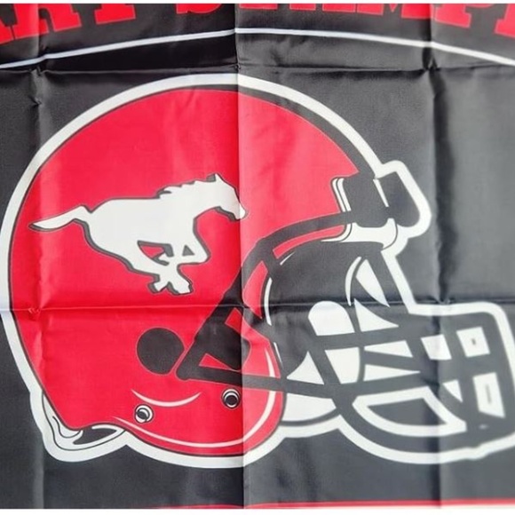 Calgary Stampeders Man Cave Flag - Picture 3 of 7